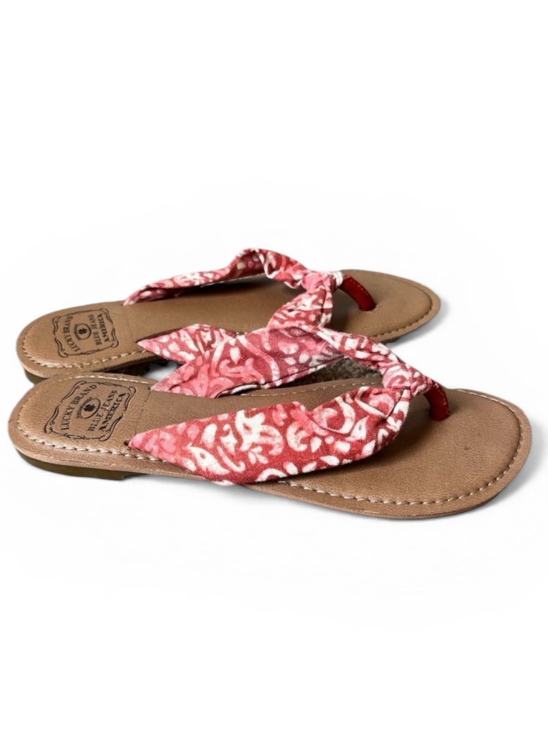 Lucky Brand Canvas Flip Flop Sandals